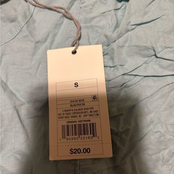 a new day Light Blue Ruffle Sleeve Blouse - Picture 2 of 3